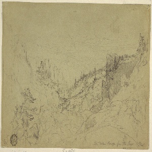 Drawing, The Teton Range from the East, 1892
