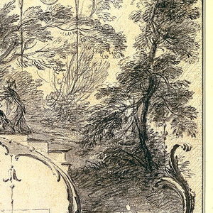 Drawing, Divinité Chinoise, ca. 1730