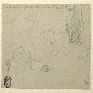 Drawing, On the North Fork of Tongue River, Big Horn Mountain, Wyoming, July 7, 1892