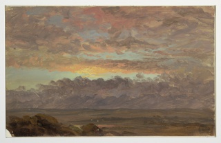 Drawing, View from Church's Farm, East Toward the Berkshires, Hudson, New York