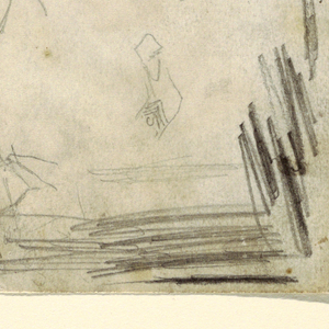 Drawing, Two Sketches of an Officer, 1862