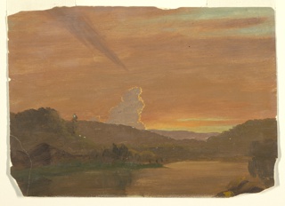 Drawing, Billowing Cloud at Sunset, Hartford, Connecticut