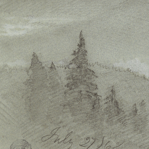 Drawing, Berchtesgaden, Bavaria, July 27, 1868