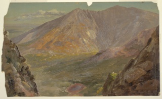 Drawing, Mt. Katahdin from the North Basin, Maine