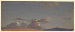 Drawing, Clouds over Mt. Desert Island, Maine