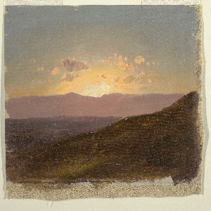 Drawing, Looking across the Hudson Valley, August 14, 1867 ?