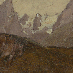 Drawing, The Watzmann, Berchtesgaden, Bavaria, 1868