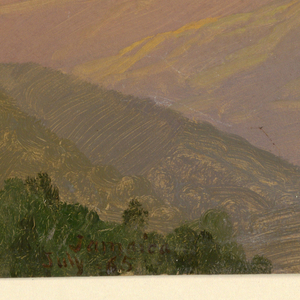 Drawing, Hilltop at sunset, July 1865