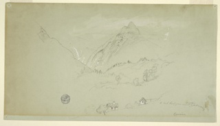 Drawing, Bavarian Landscape
