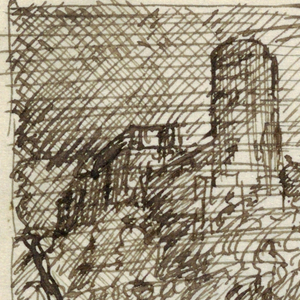 Drawing, Imaginary Landscape with, ca. 1870–73