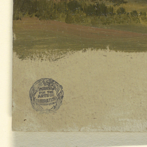 Drawing, Blue Hill under Low Clouds, 1869–70