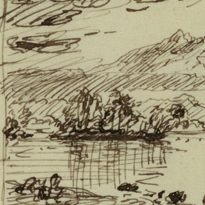 Drawing, Imaginary Landscape, ca. 1850