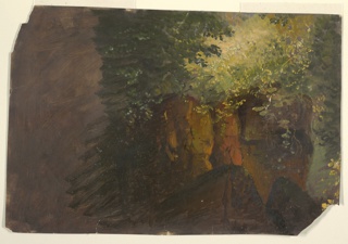 Drawing, Boulders and Vines