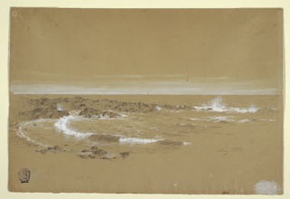 Drawing, Coastline at Grand Manan Island, Canada