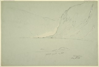 Drawing, Lake Hallstatt, Austria