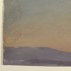Drawing, Sunset cloud study, ca. 1880
