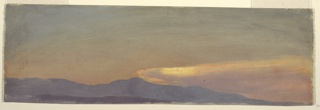 Drawing, Twilight over the Catskills, Hudson, New York