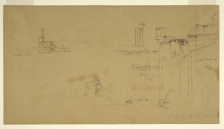 Drawing, Sketches from the Acropolis, Athens, Greece