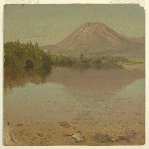 Drawing, Mt. Katahdin from Lake Katahdin, possibly 1870