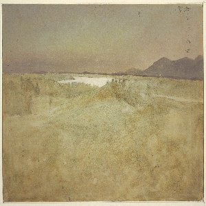 Drawing, Looking from Olana, Southwest Across Hudson Valley, 1870–80
