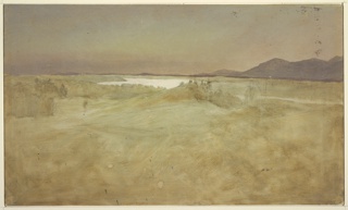 Drawing, View from Olana, Southwest Across the Hudson Valley
