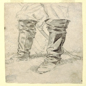 Drawing, Study of Cavalry Officer