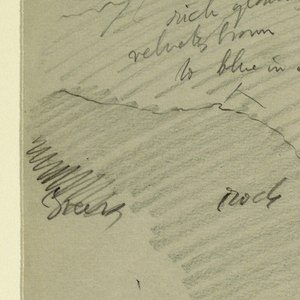 Drawing, Landscapes in the Bernese Alps, near Bel Alp, Switzerland, September 1868