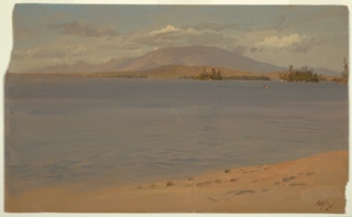 Drawing, Mt. Katahdin from the South, Maine