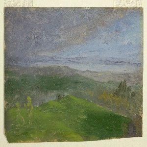 Drawing, Summer View, Hudson Valley, New York, 1870–80