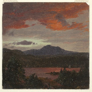Drawing, Mount Katahdin from Lake Katahdin, Maine, ca. 1853