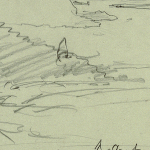 Drawing, Landscape in Austria, August 5, 1868