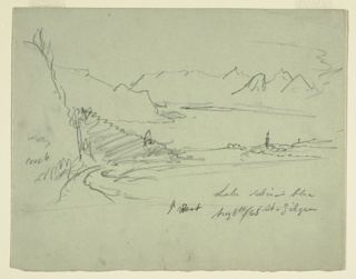 Drawing, Landscape in Austria