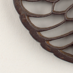 Chrysanthemum crane Tsuba, 17th century