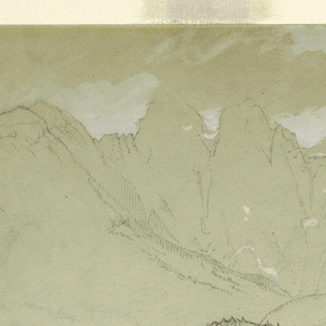 Drawing, Landscape, Berchtesgaden, Bavaria, July 6, 1868