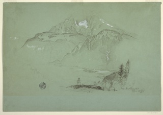 Drawing, Near Berchtesgaden, Bavaria, June 30, 1868