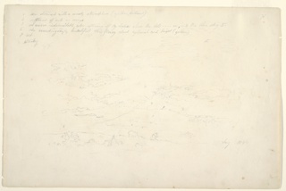 Drawing, Clouds above a Rolling Landscape, Hartford, Connecticut, August and October 1844