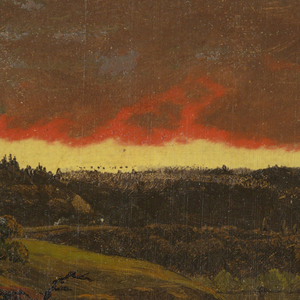 Drawing, Landscape, sunset, ca. 1845