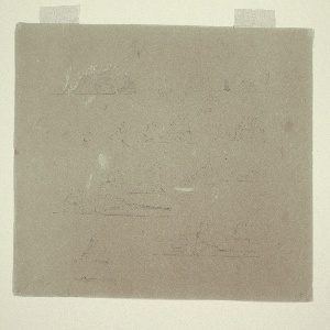 Drawing, Sketch of Icebergs, July 13–14, 1859
