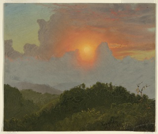 Drawing, Clouds at Sunset, Jamaica