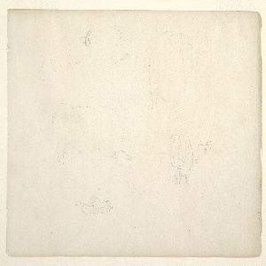Drawing, Grazing Cows and a Yoke, August 1844