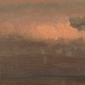 Drawing, Cloud study at sunset, 1860–70