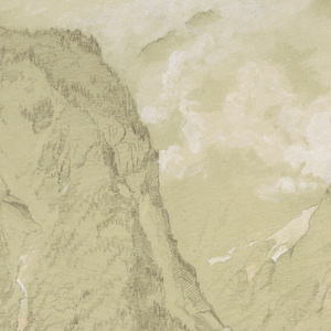 Drawing, The Königssee and Schrainbach Falls, July 1868