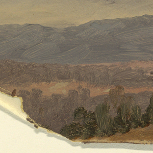 Drawing, Looking Toward Distant Hills, Hudson Valley, New York, 1870–80