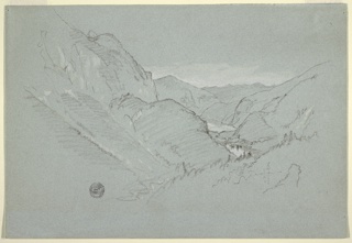 Drawing, Alpine Landscape