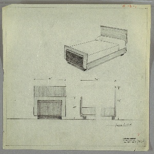 Drawing, Bed, early 20th century