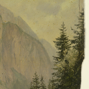 Drawing, The Hintersee, near Berchtesgaden, Bavaria, June 1868