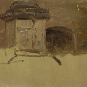Drawing, Rome, classical column, 1868–69