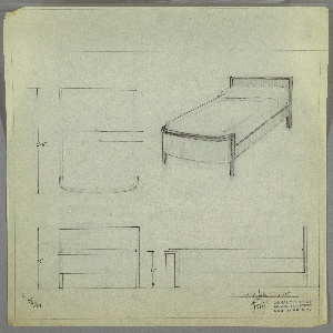 Drawing, Bed, September 30, 1933