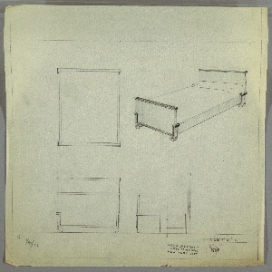 Drawing, Bed, early 20th century