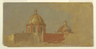 Drawing, Church Domes, Colombia or Ecuador